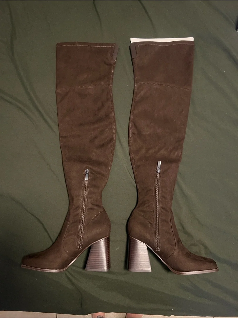 Nine West Tall Dark Brown 201 Suede Over-the-Knee Boots size 5.5